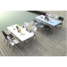 Mesa mais vendida na Europa, mesa plástica de HDPE de plástico do fabricante da China, tabela de dobramento da vida quente